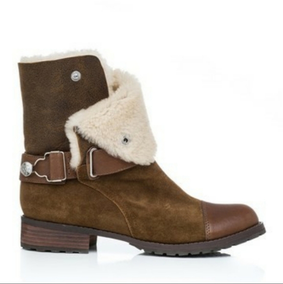 Matt bernson tundra booties shearling leather boots - Picture 2 of 16